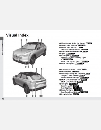 honda hr-v ehev 2025 owners manual rhd & lhd